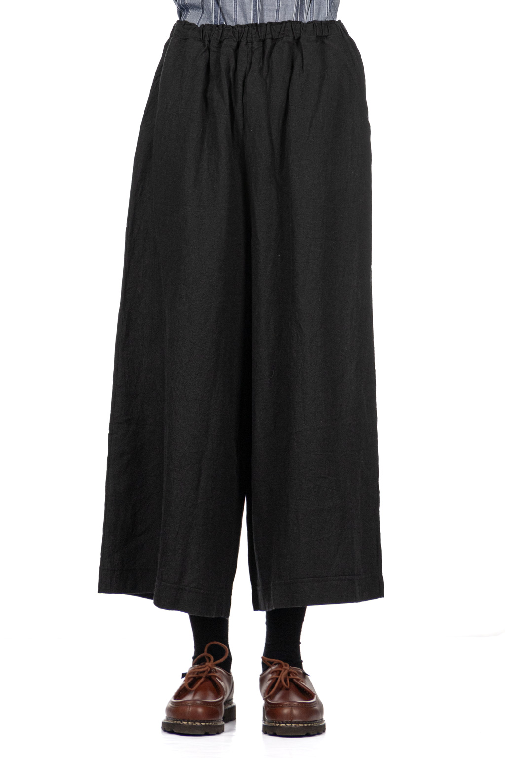 A+koloni - Azumadaki Linen Sand Pants - Black