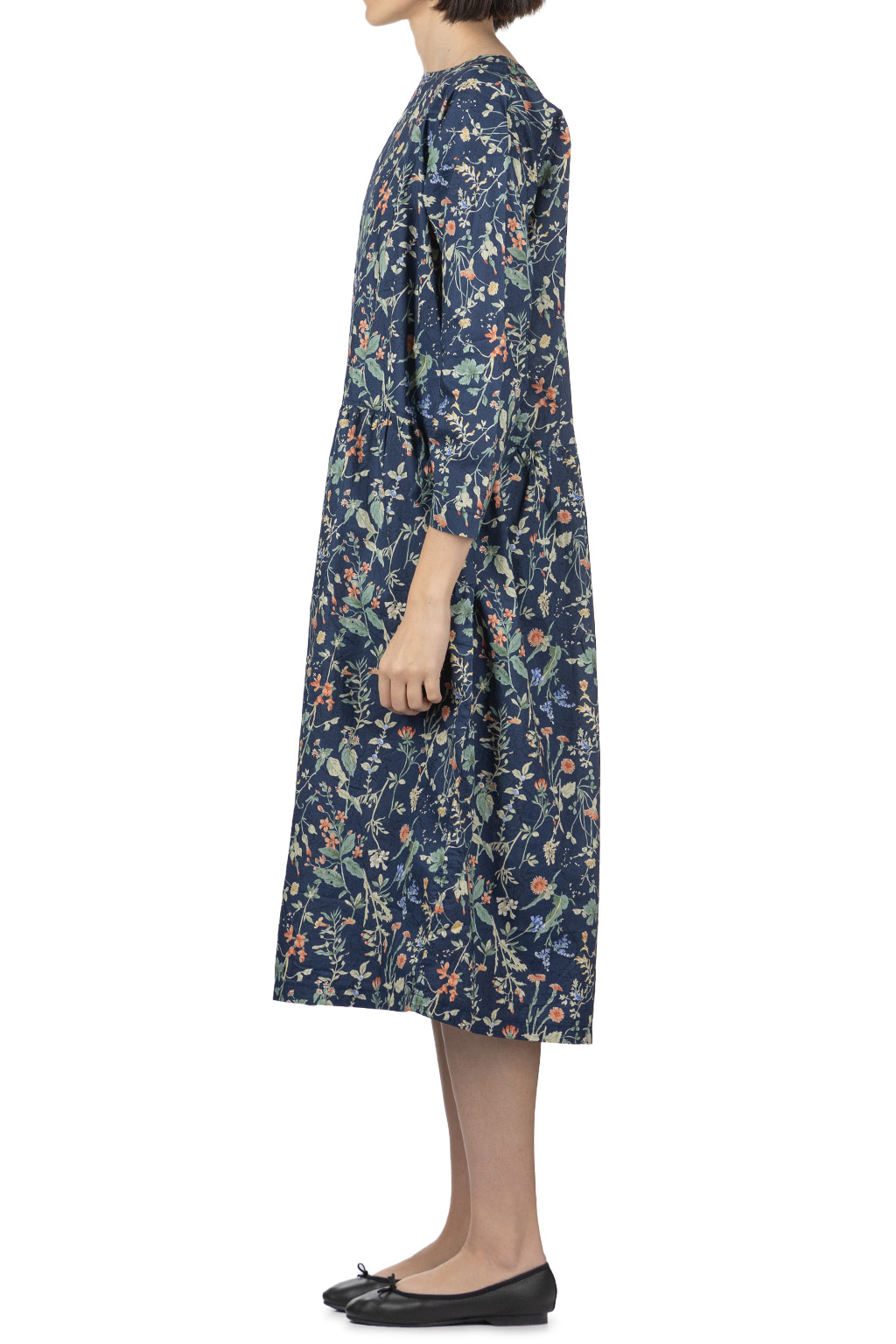 A+koloni - Flower Print Dress - Navy