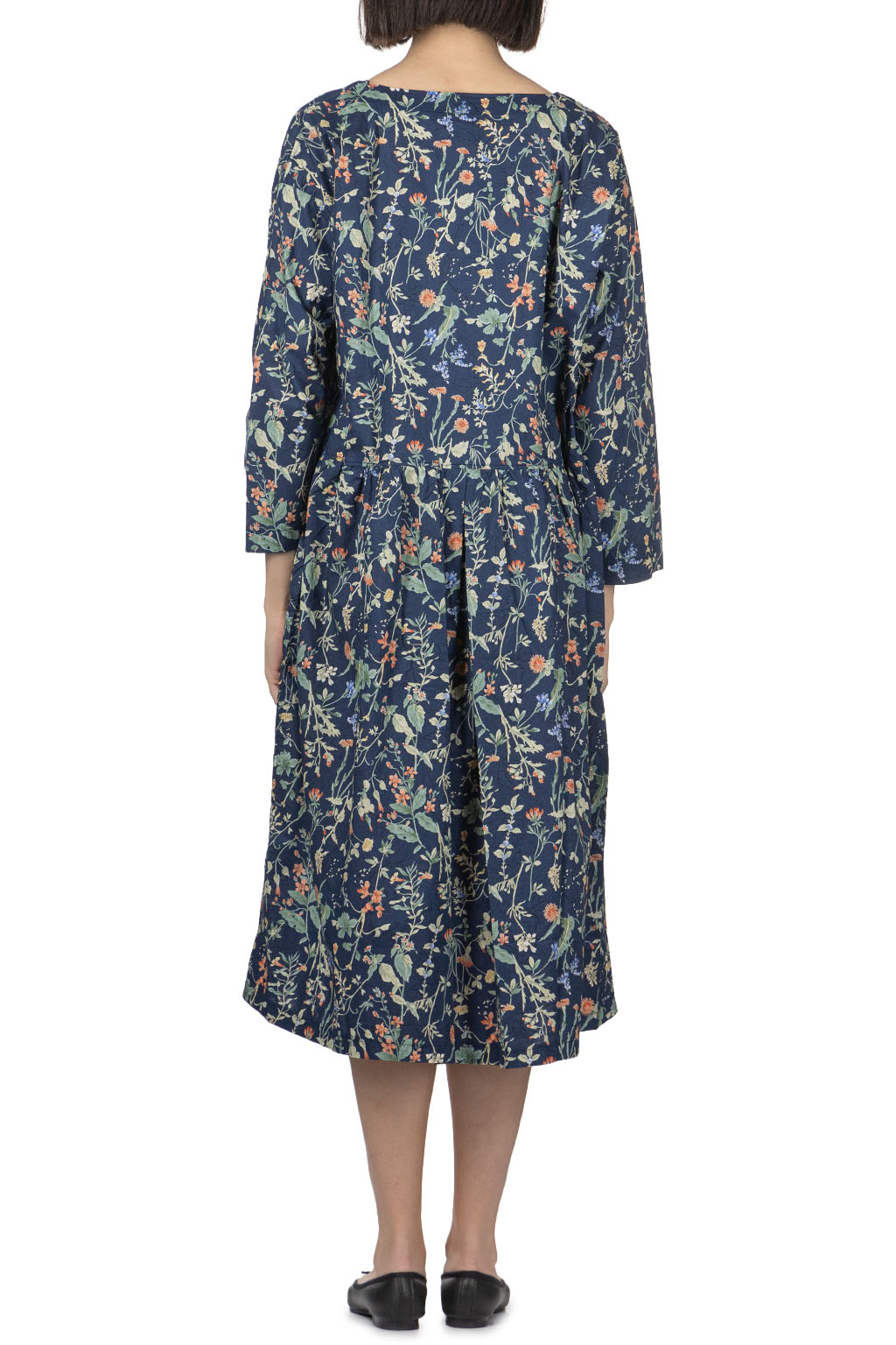 A+koloni - Flower Print Dress - Navy