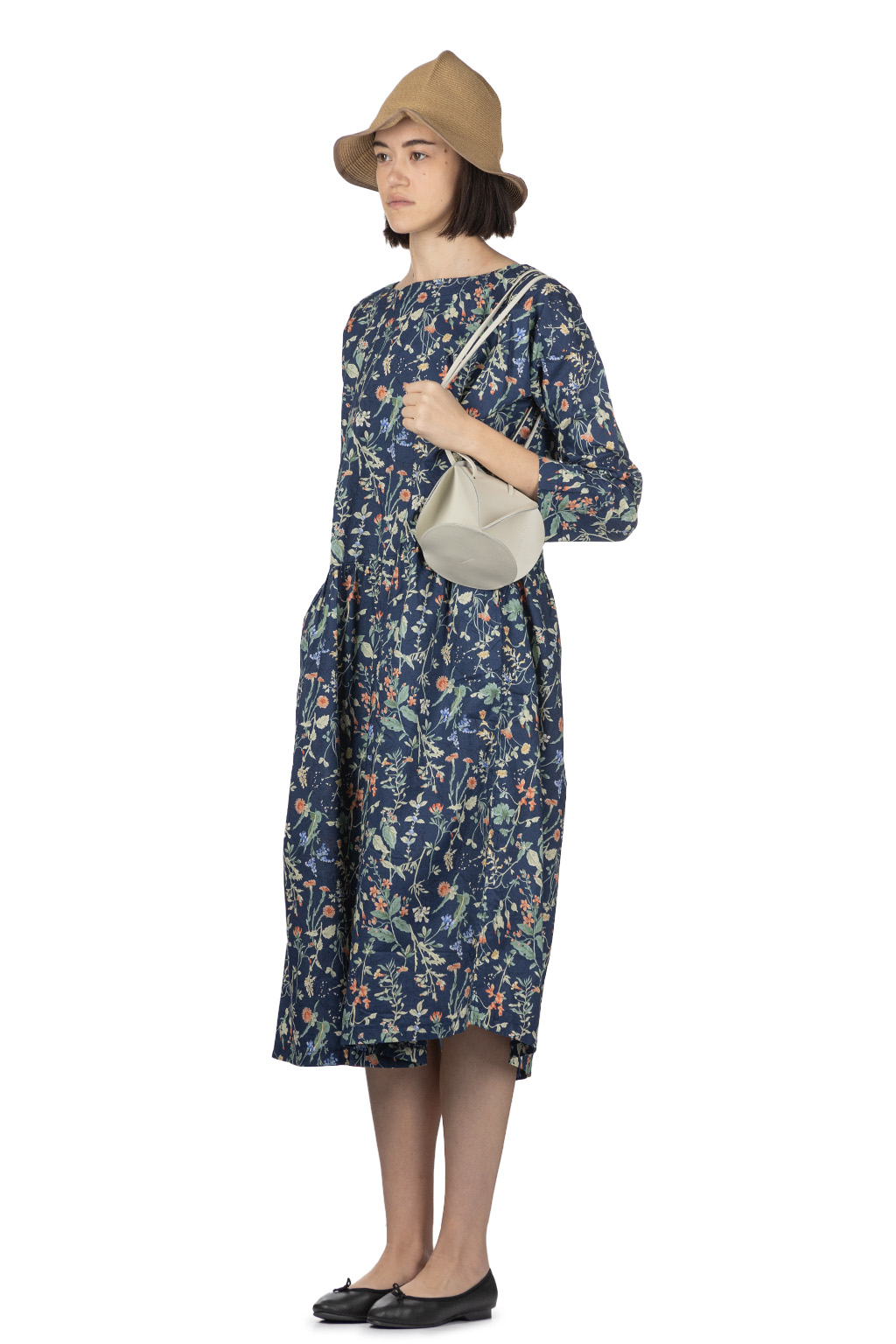 A+koloni - Flower Print Dress - Navy