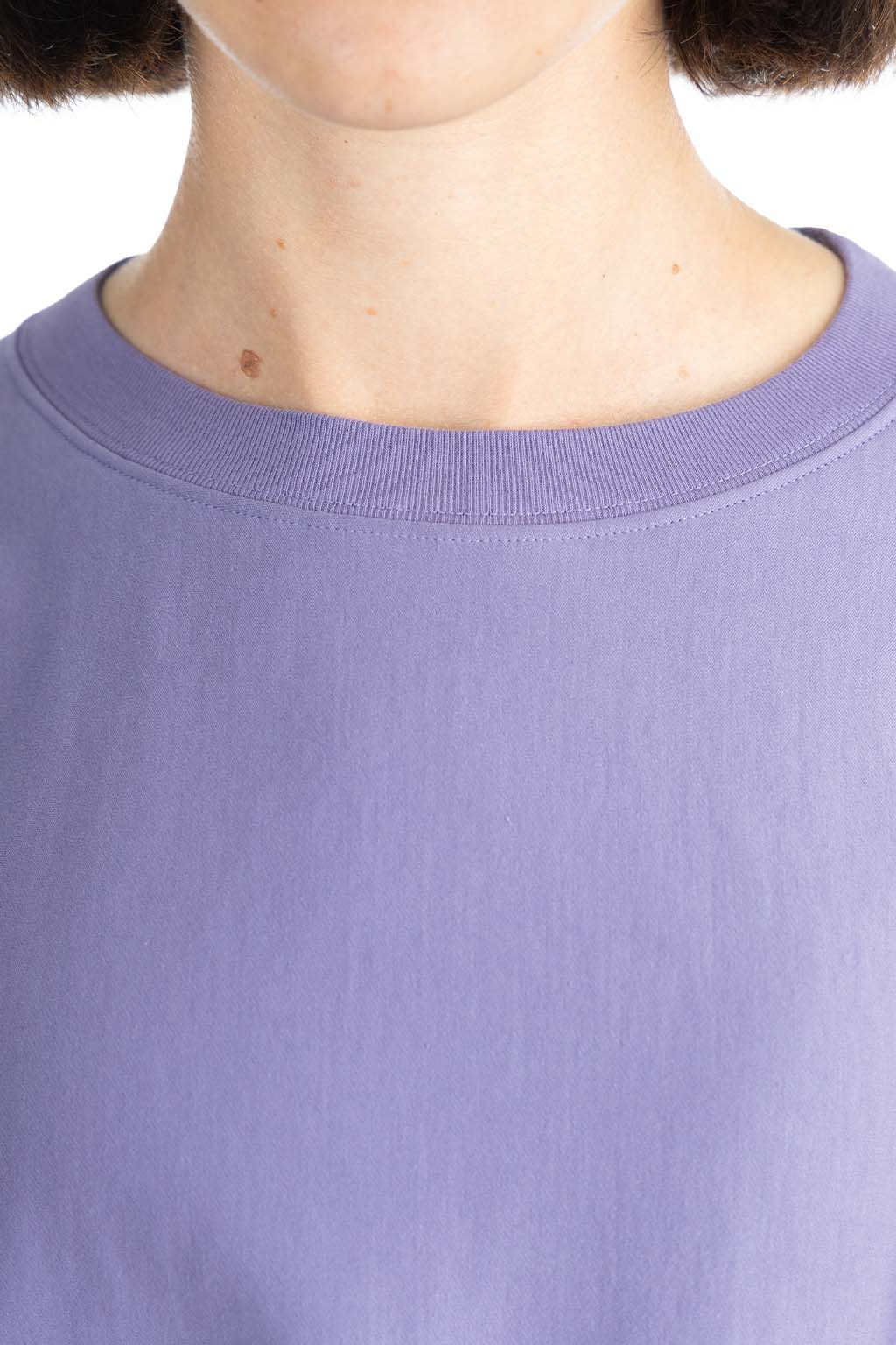 AURALEE - ELASTIC HIGH GAUGE SWEAT Pullover-Purple