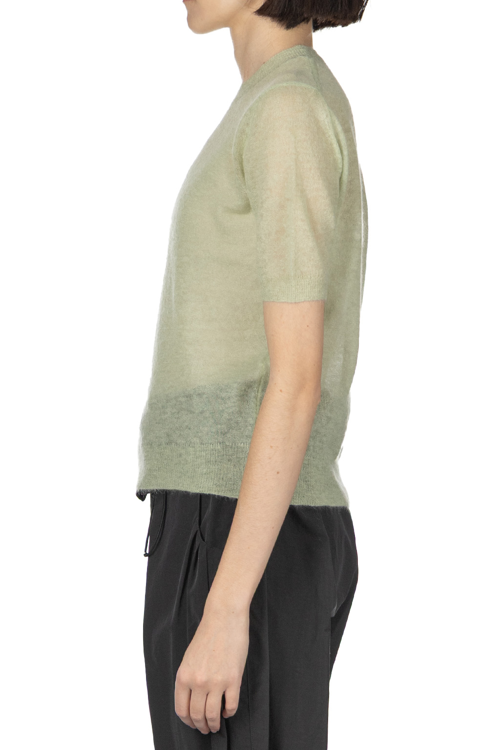 AURALEE - Kid Mohair Sheer Knit Tee