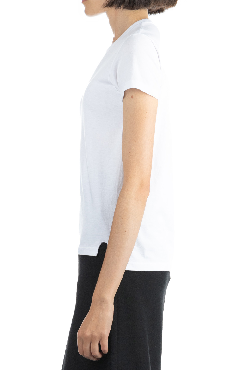 AURALEE - SEAMLESS CREW NECK TEE-White