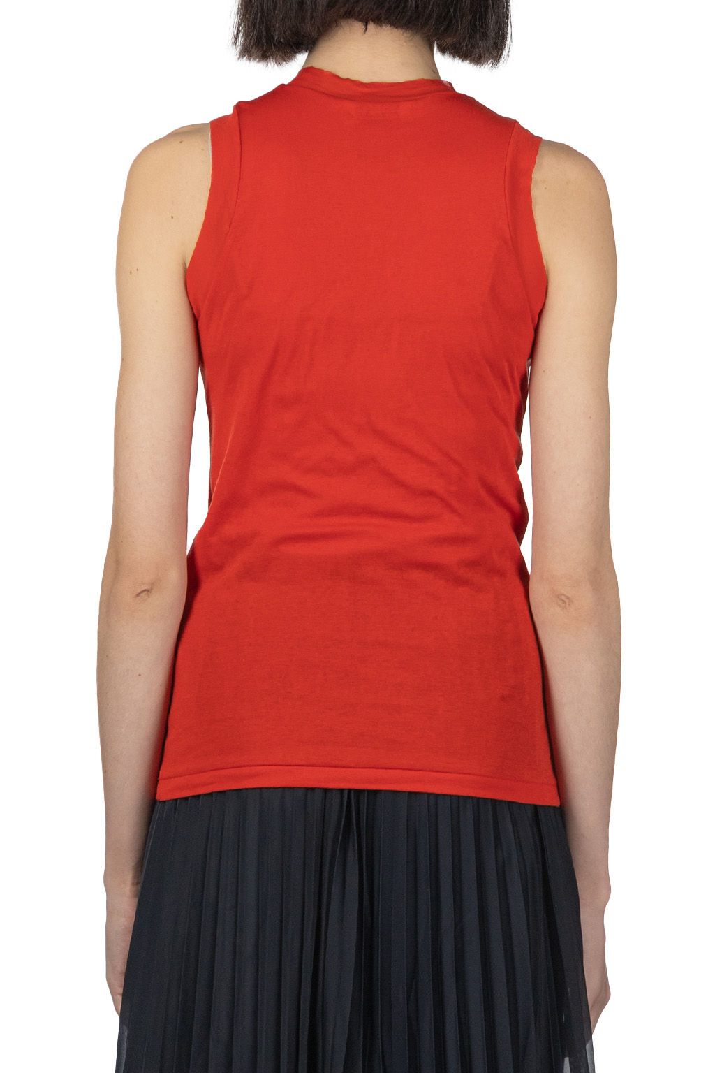 AURALEE - Super High Gauge Sheer Rib Tank Top - Red