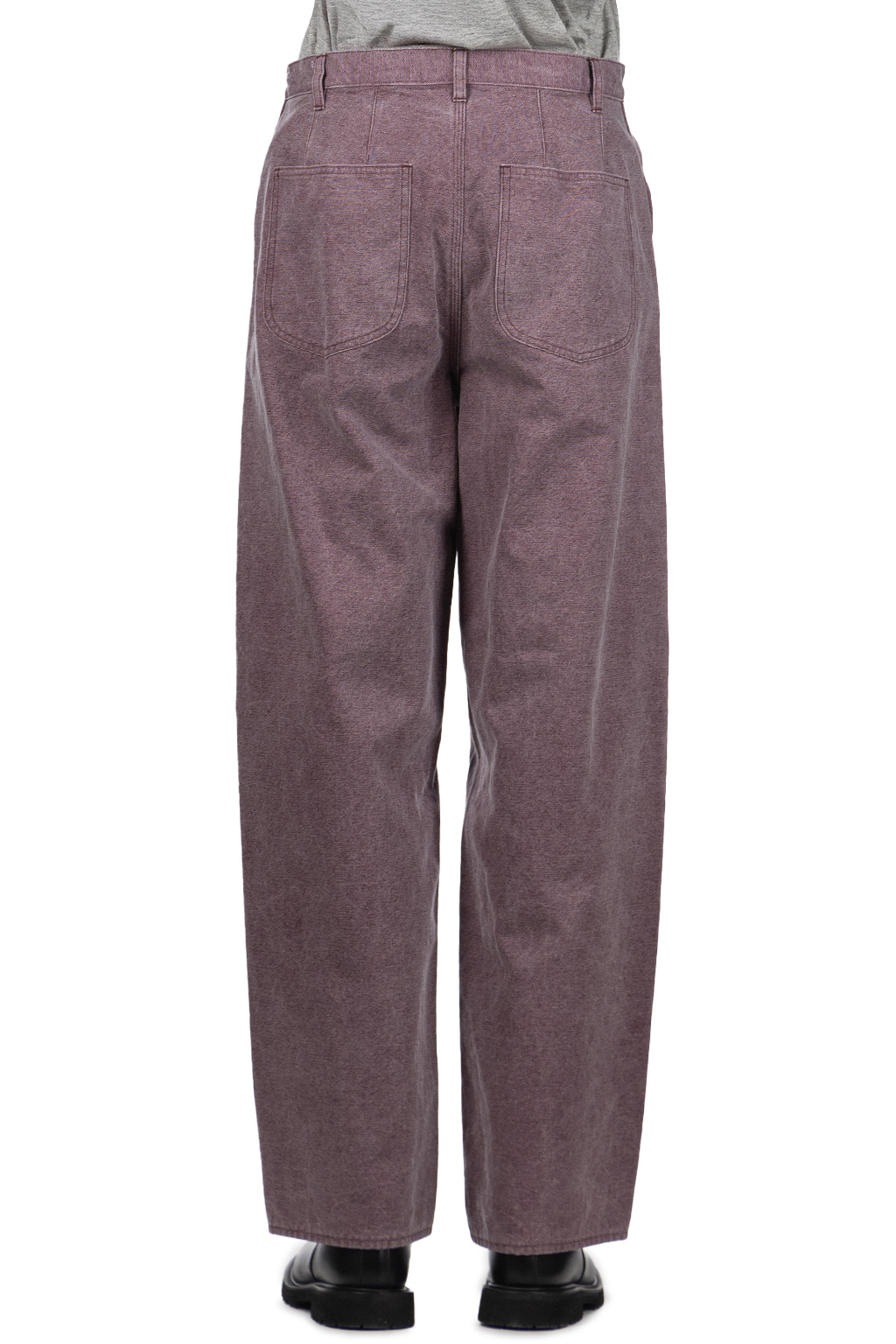 AURALEE - Washed Organic Canvas Pants - Purple