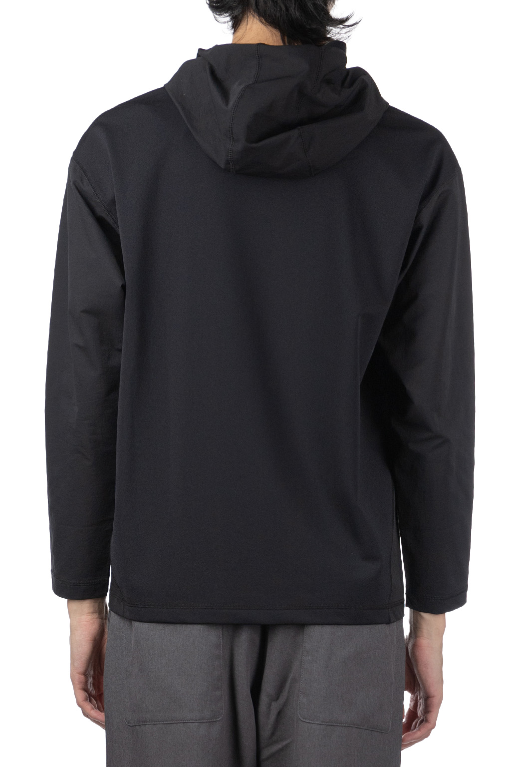 And Wander - Hybrid Warm Pocket Hoodie - Black