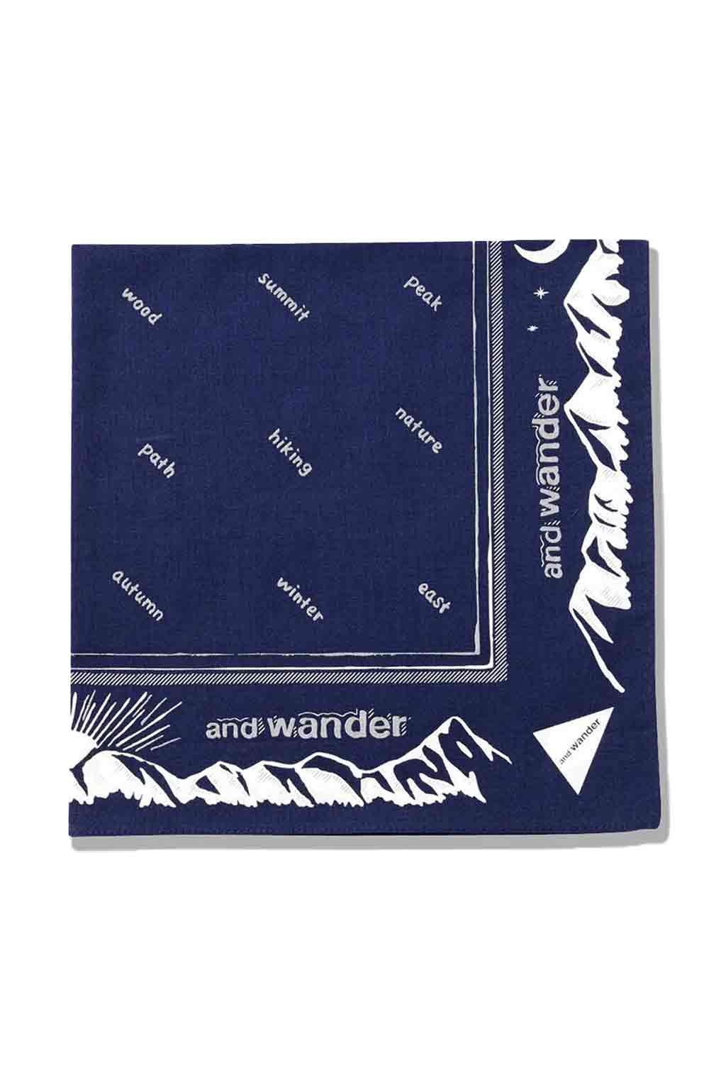 And Wander - Reflective Words Bandana - 2 Colors