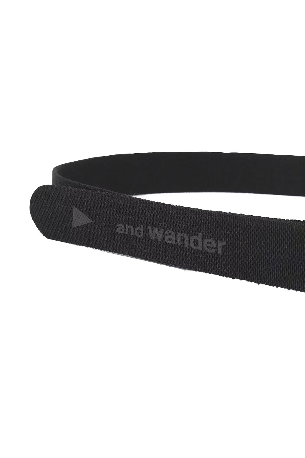 And Wander - Stretch Tape Belt - Black