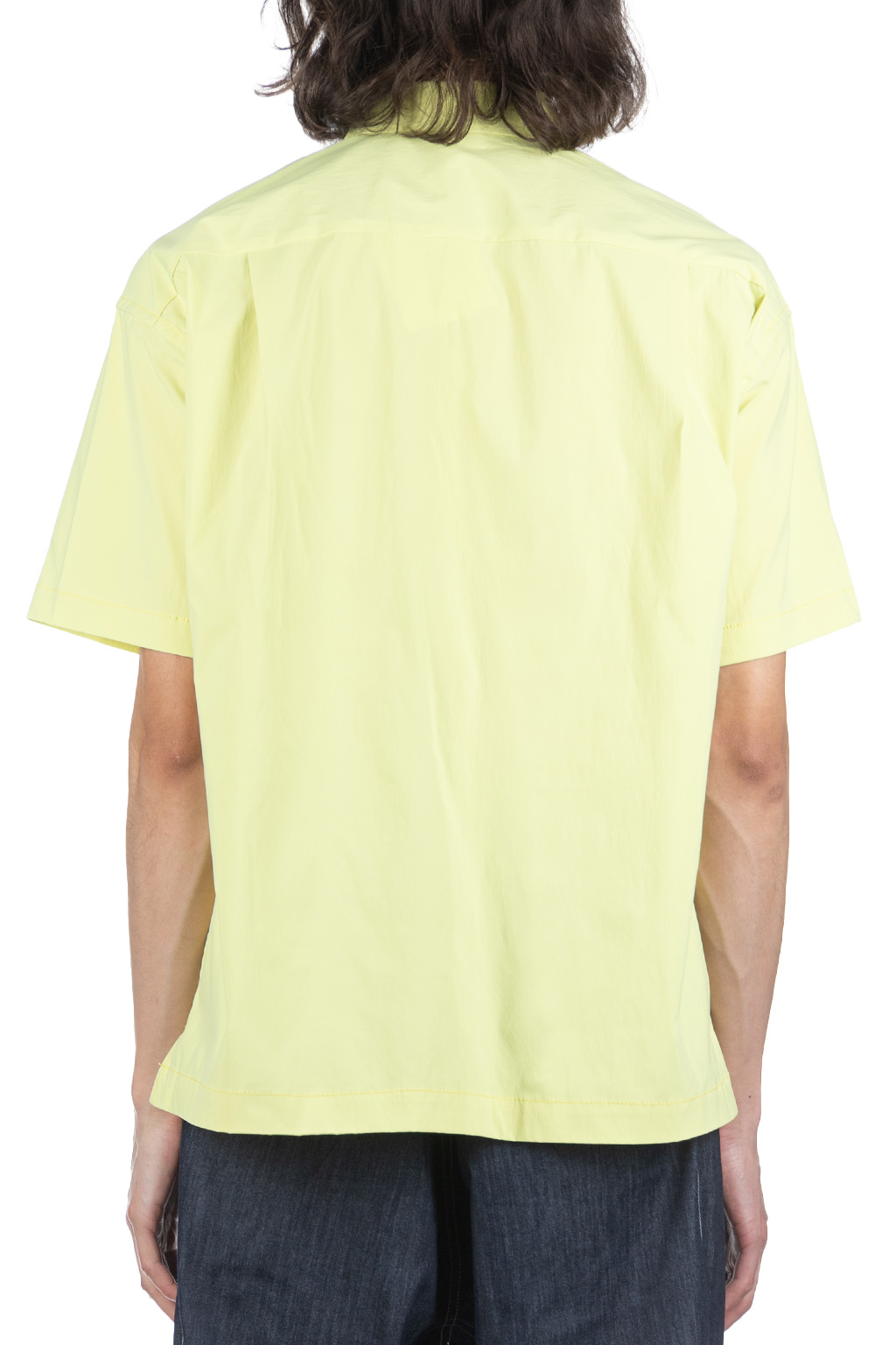 And Wander - UV Cut Stretch SS Shirt - Yellow Green