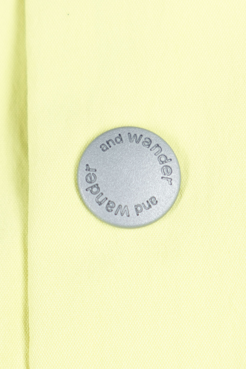 And Wander - UV Cut Stretch SS Shirt - Yellow Green