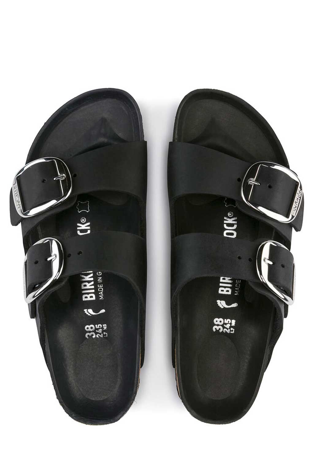 Birkenstock - Women's Arizona Big Buckle - Black Oiled Leather