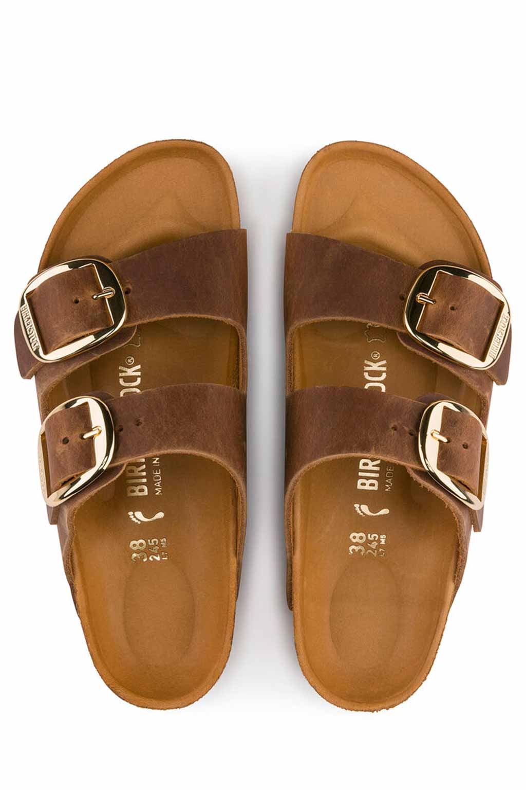 Birkenstock - Women's Arizona Big Buckle - Cognac Oiled Leather