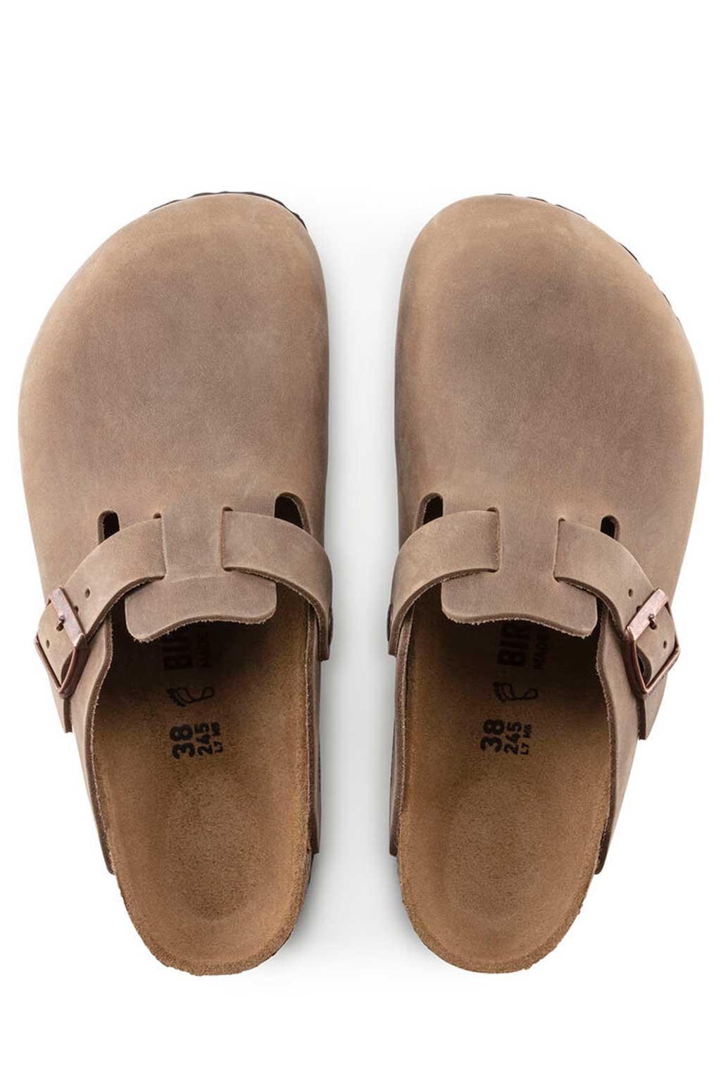 Birkenstock - Boston Oiled Leather - Tobacco Brown - Narrow