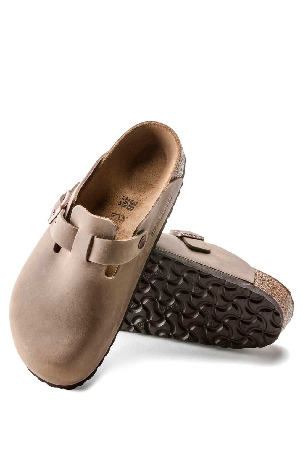 Birkenstock - Boston Oiled Leather - Tobacco Brown - Narrow