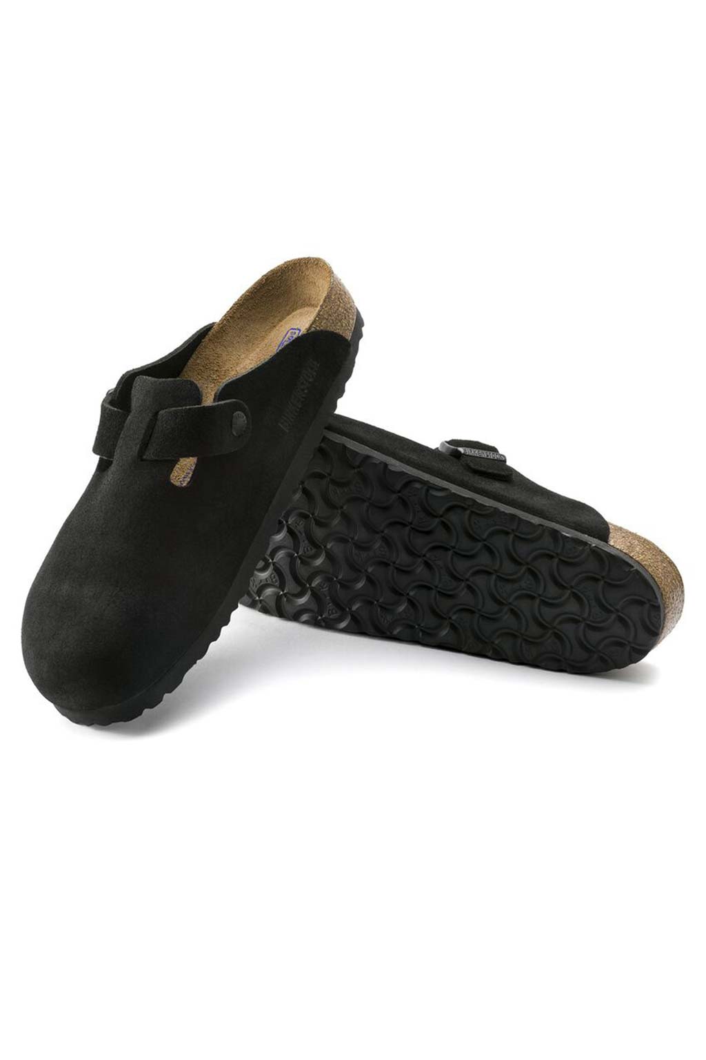 Birkenstock - Boston Soft Footbed Black Suede - Regular