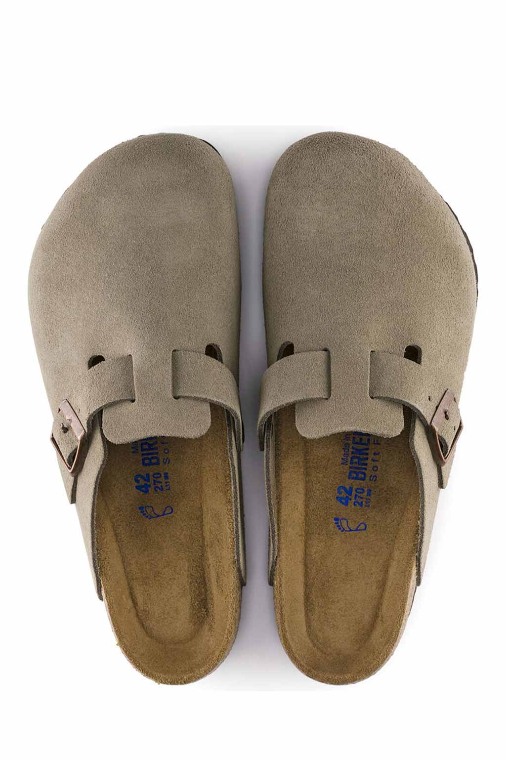 Birkenstock - Boston SFB - Taupe Suede - Narrow