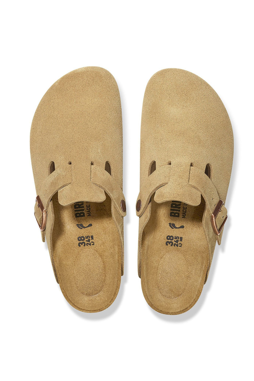 Birkenstock - Boston Suede Latte Cream