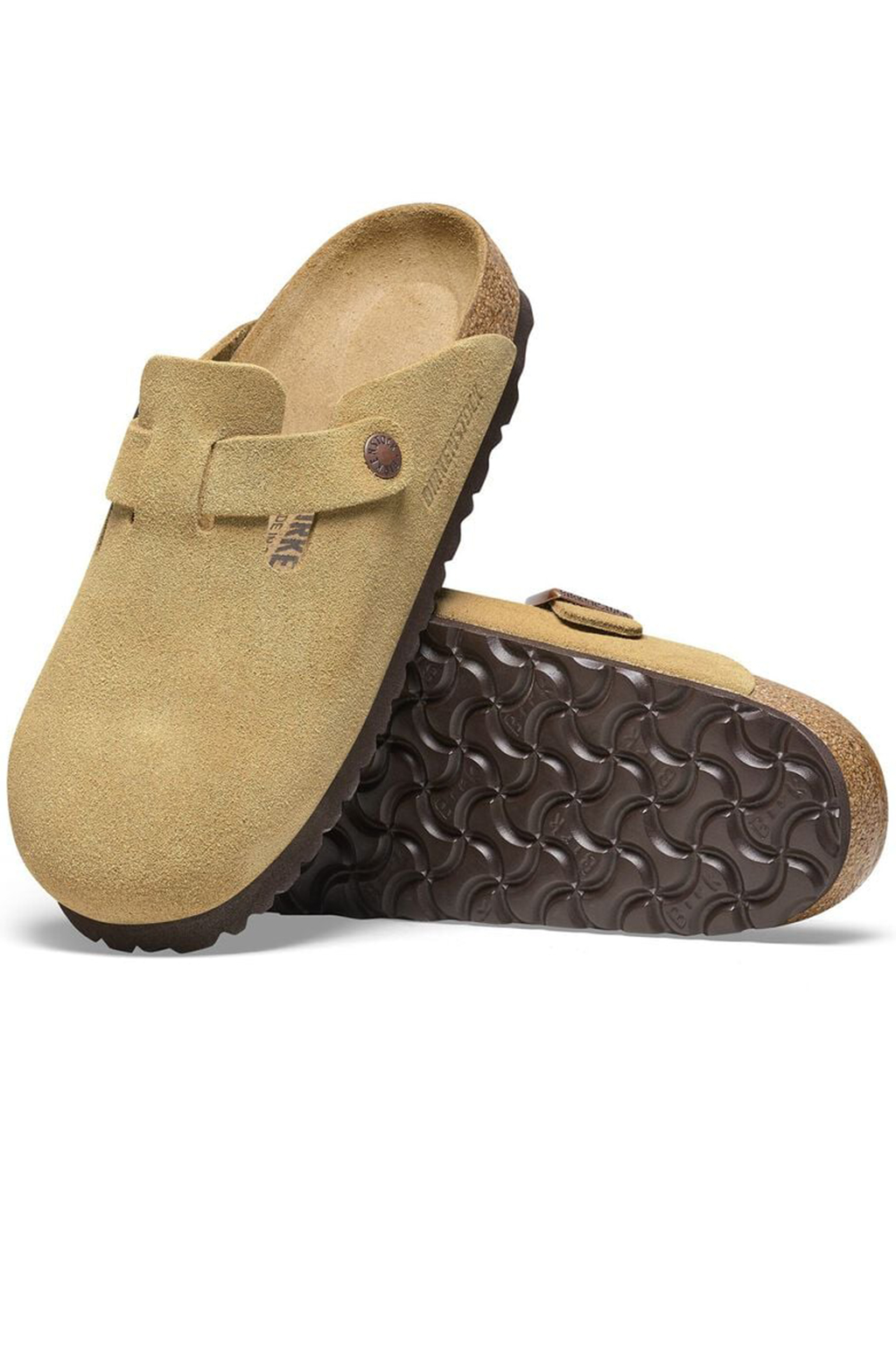 Birkenstock - Boston Suede Latte Cream