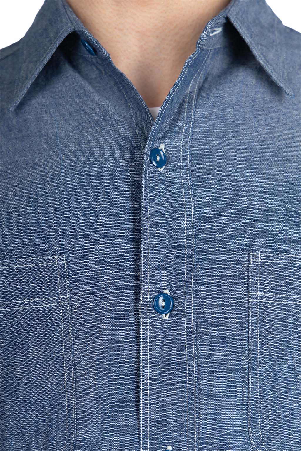 Buzz Rickson's - Chambray Work Shirt - Blue