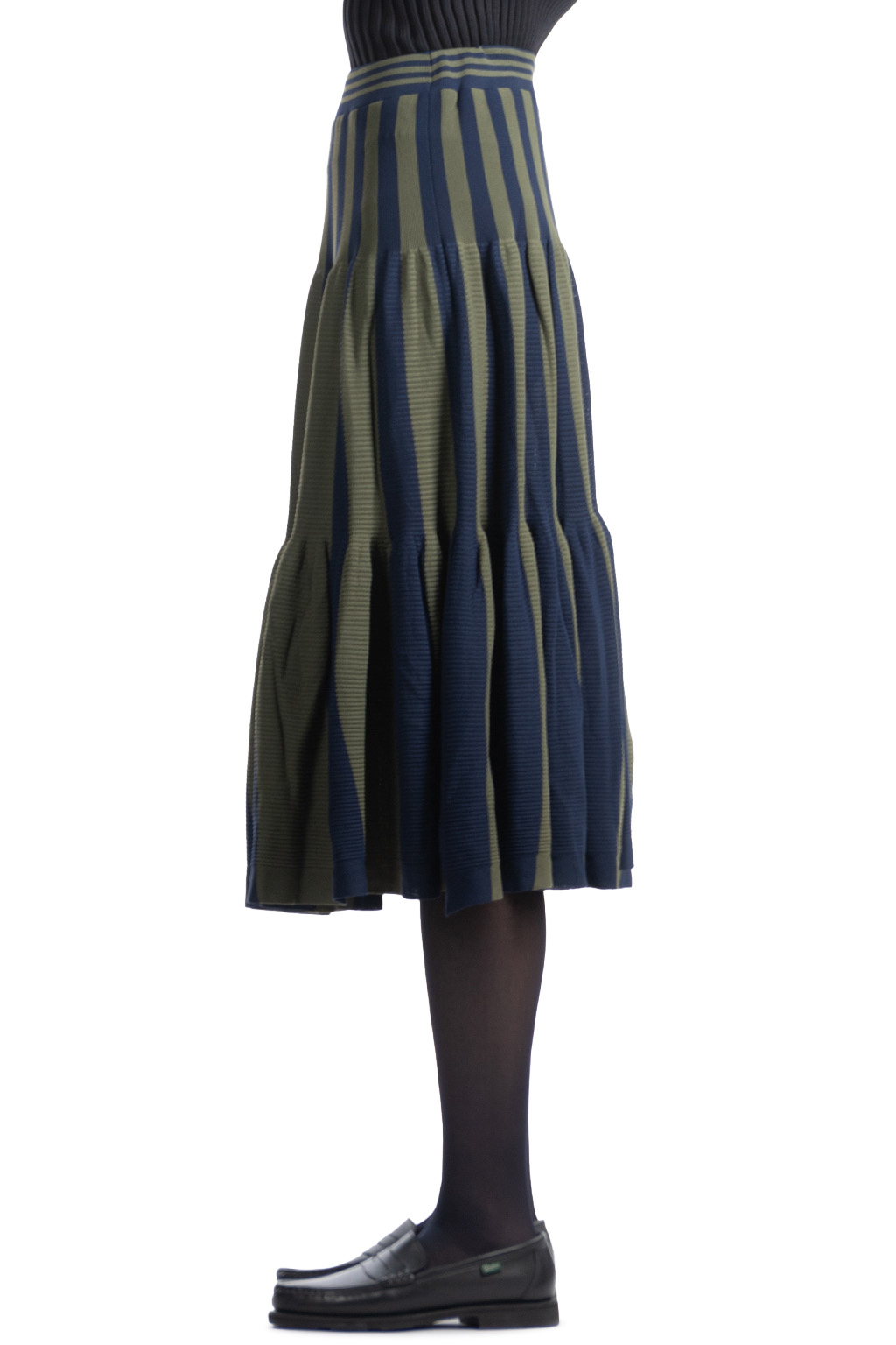 CFCL - Cascades Skirt - Fern Green-Navy