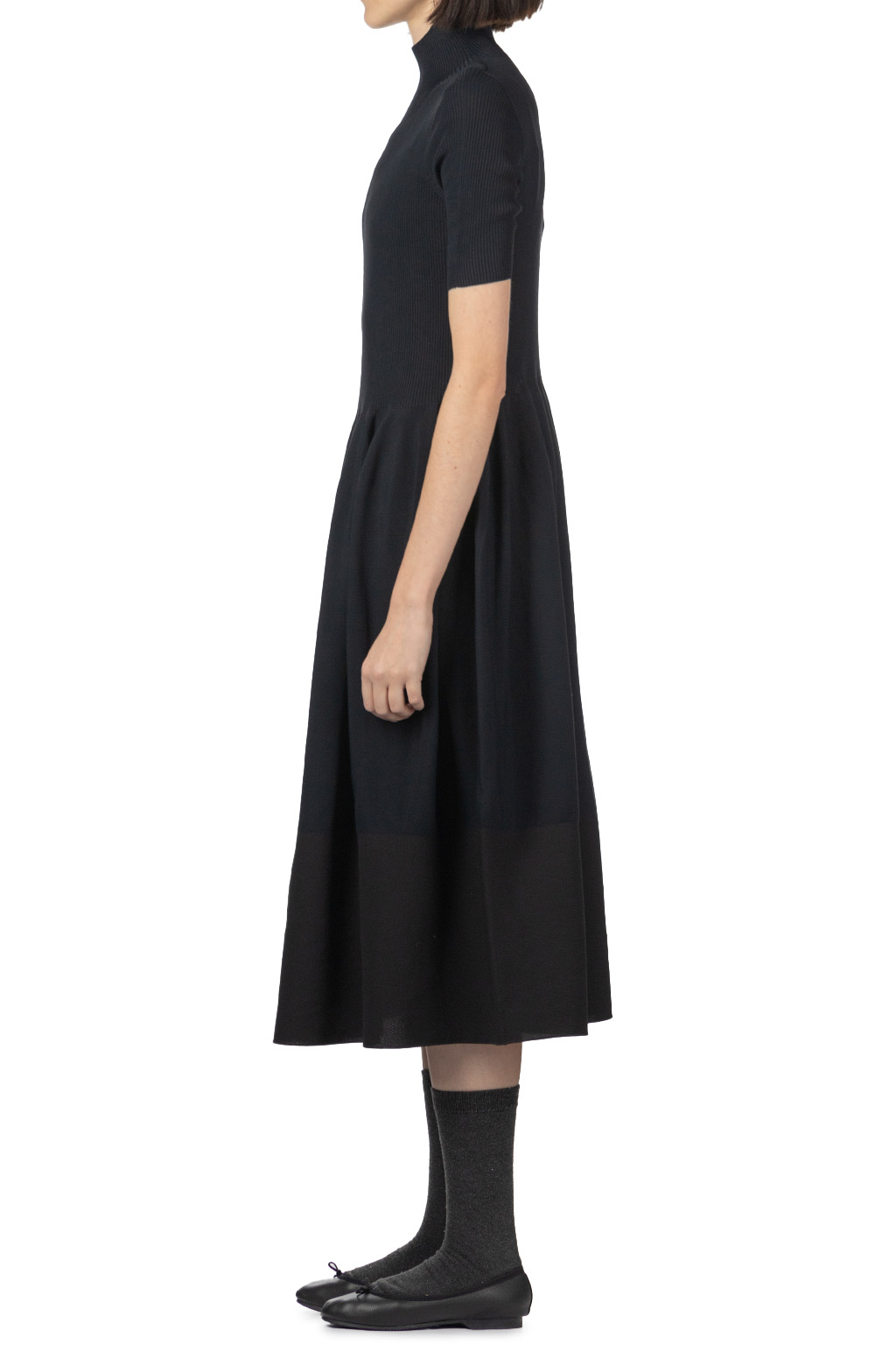 CFCL - Rivulet Short Sleeve Dress - Black