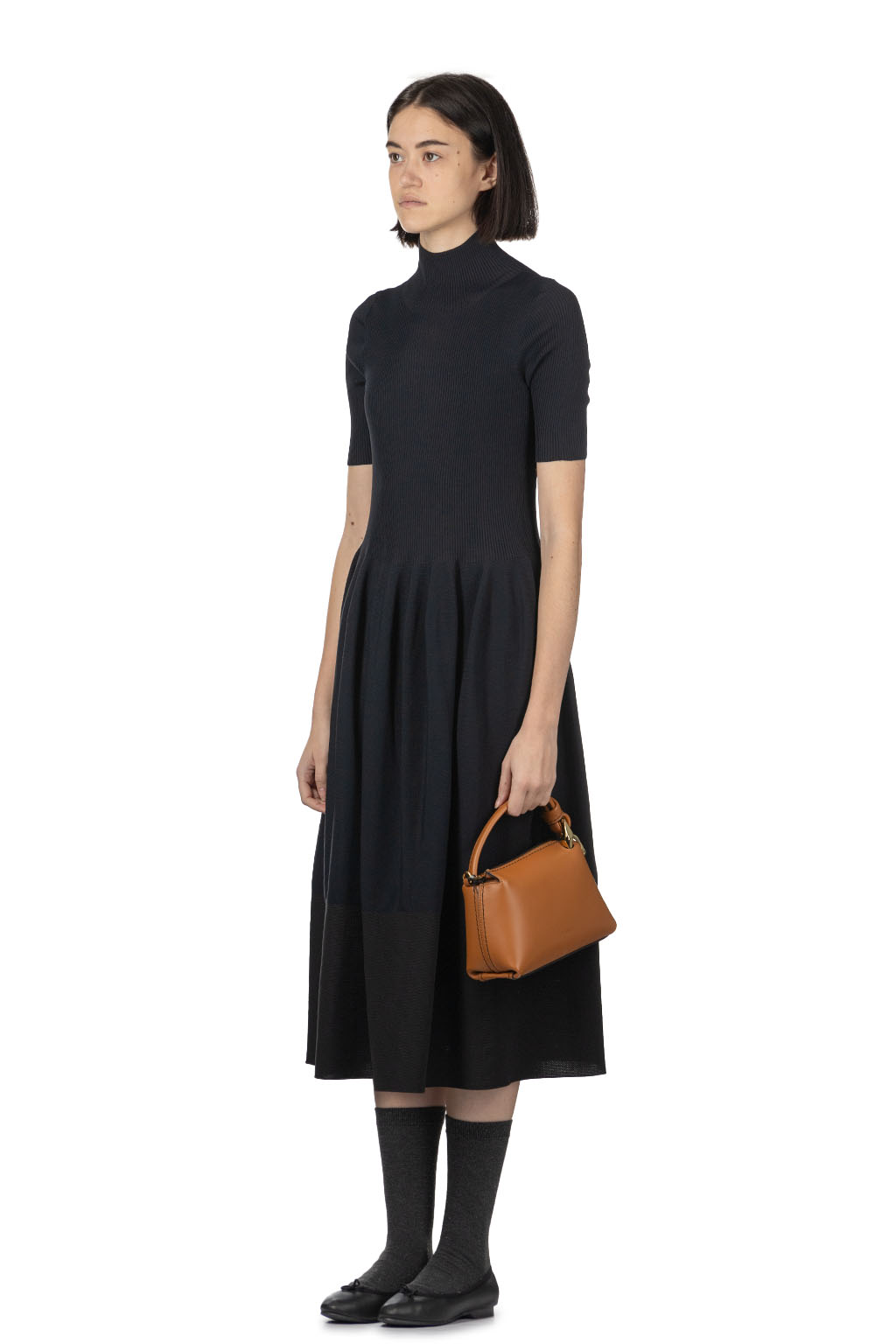 CFCL - Rivulet Short Sleeve Dress - Black