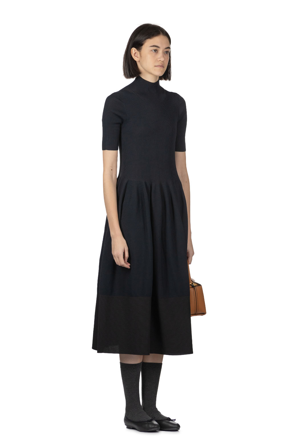 CFCL - Rivulet Short Sleeve Dress - Black