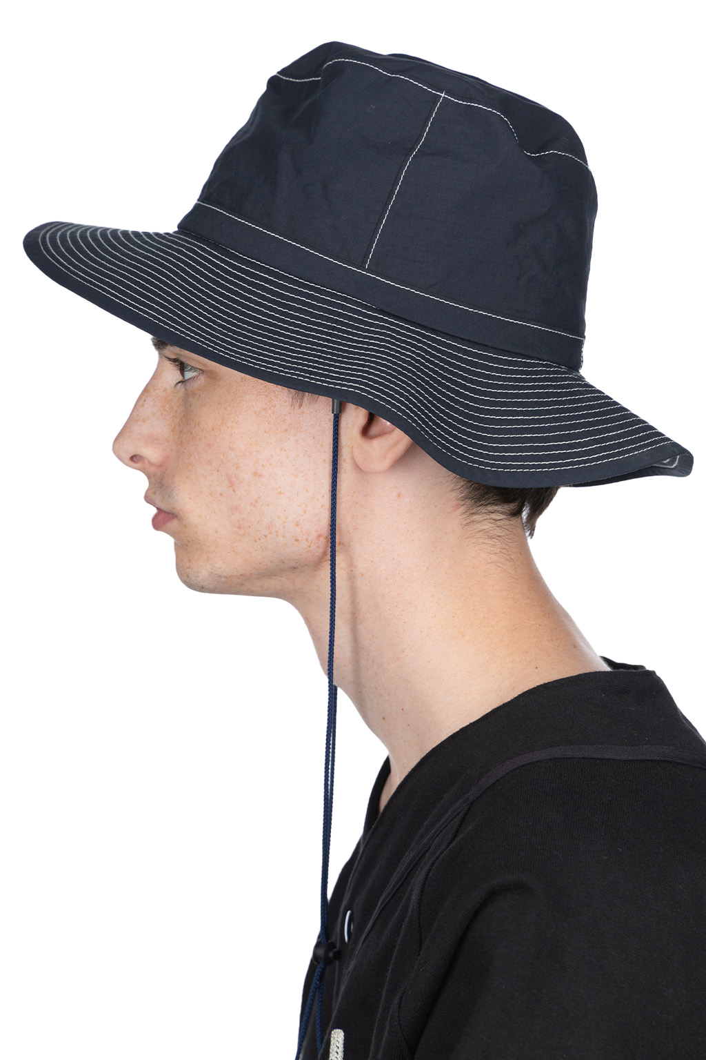 Cableami - Organic Cotton x Cordura Rip-Stop Hat with Strap - Navy