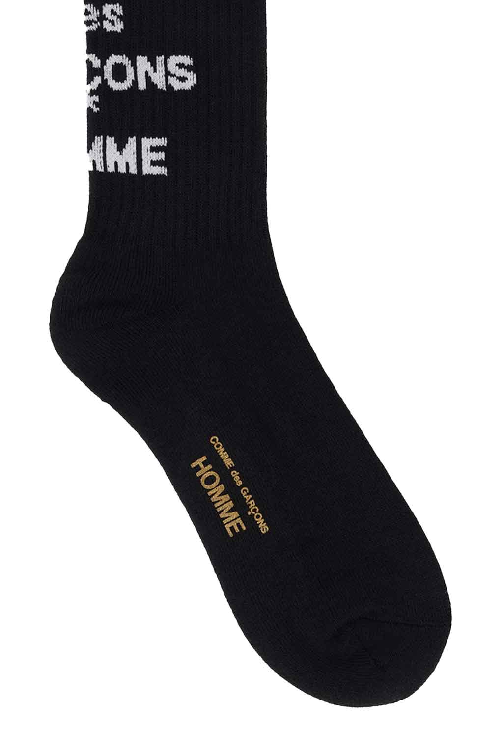 Comme Des Garcons Homme - Comme des Garçons Homme Cotton Mix Logo Socks - 2 Colors