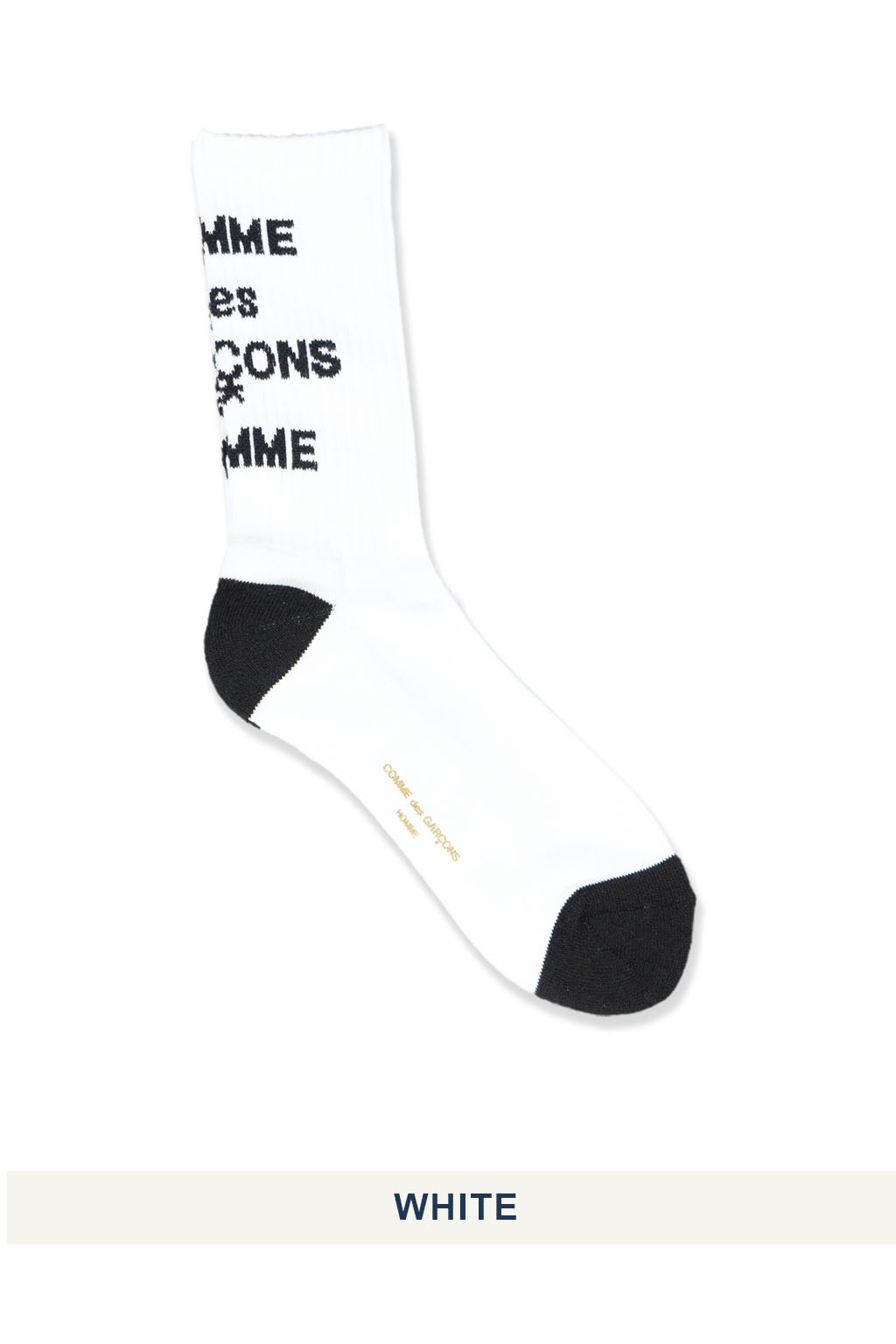 Comme Des Garcons Homme - Cotton Mix Logo Socks - 2 Colors