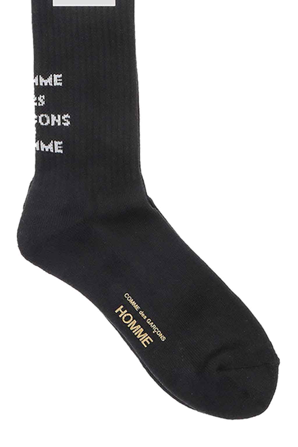 Comme Des Garcons Homme - Comme des Garçons Homme Cotton Mix Logo Socks