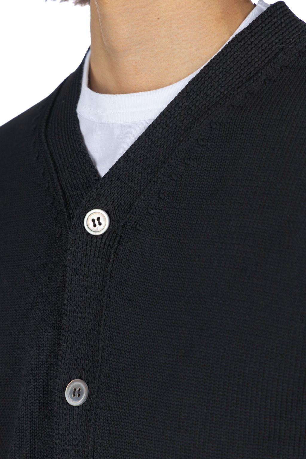 Comme Des Garcons Homme Deux - Rib Knit Cardigan - Black