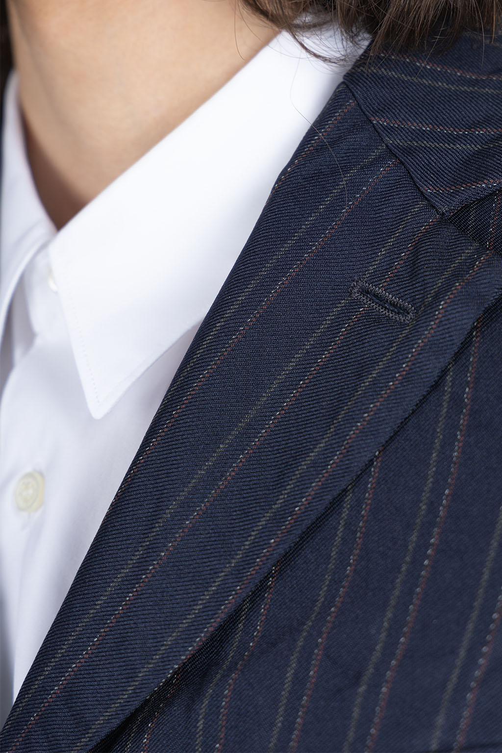 Comme Des Garcons Homme Deux - Stripe Jacket - Navy