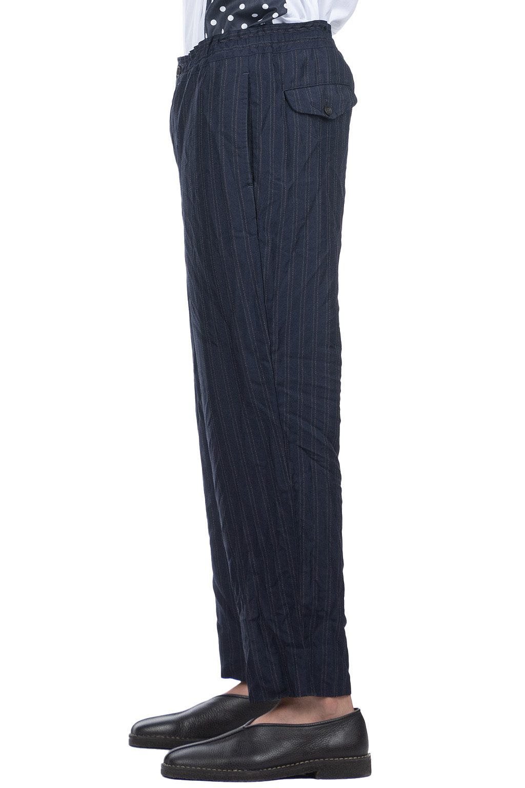 Comme Des Garcons Homme Deux - Stripe Pants - Navy