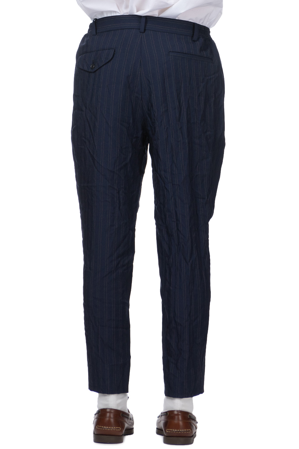 Comme Des Garcons Homme Deux - Stripe Pants - Navy