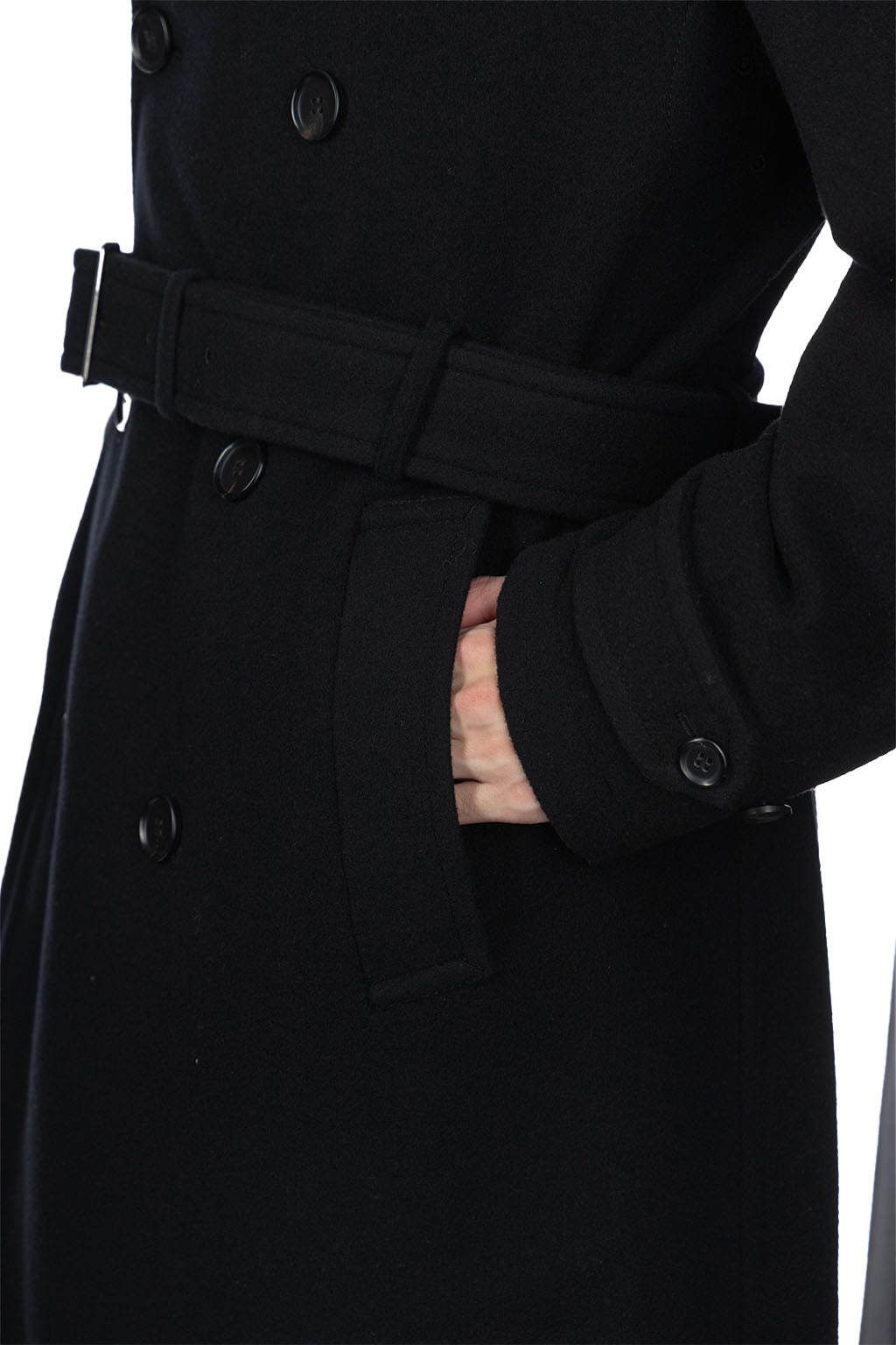 Comme Des Garcons Homme Deux - Wool Nylon Coat