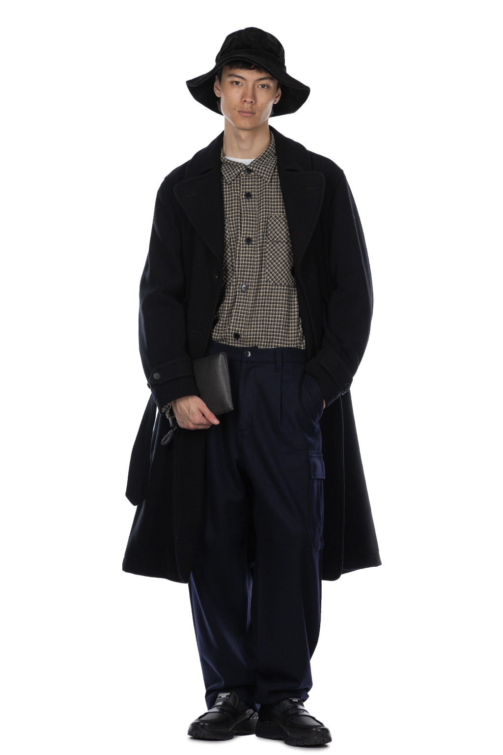 Comme Des Garcons Homme Deux - Wool Nylon Coat