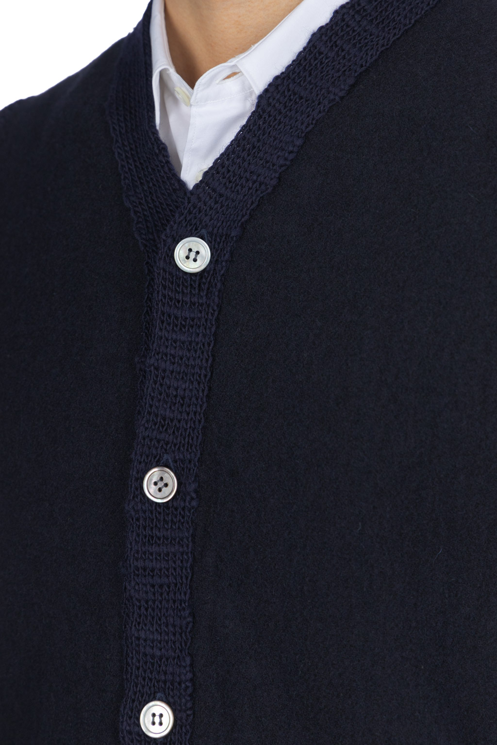 Comme Des Garcons Homme Deux - Wool Sweater Vest - Navy