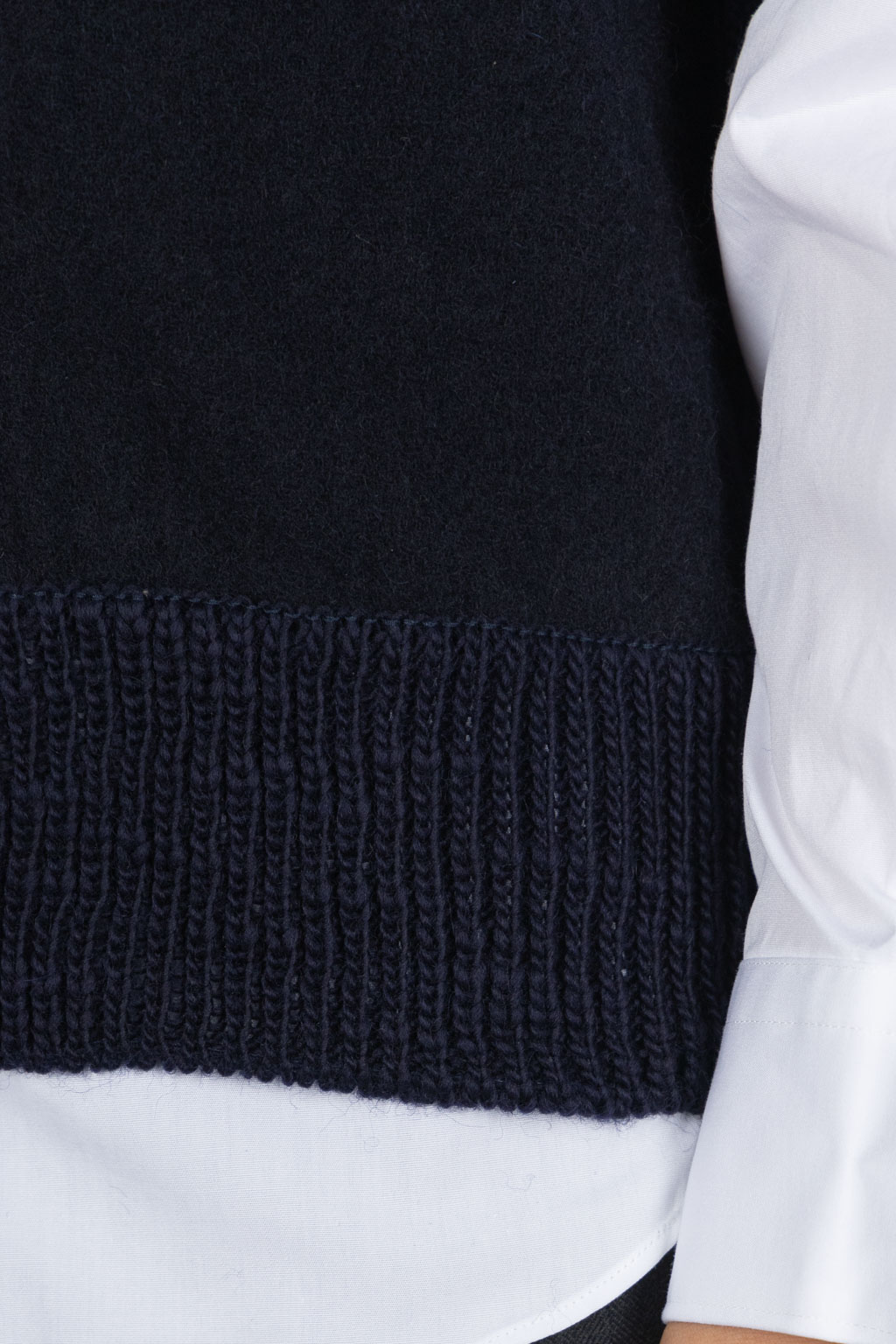 Comme Des Garcons Homme Deux - Wool Sweater Vest - Navy