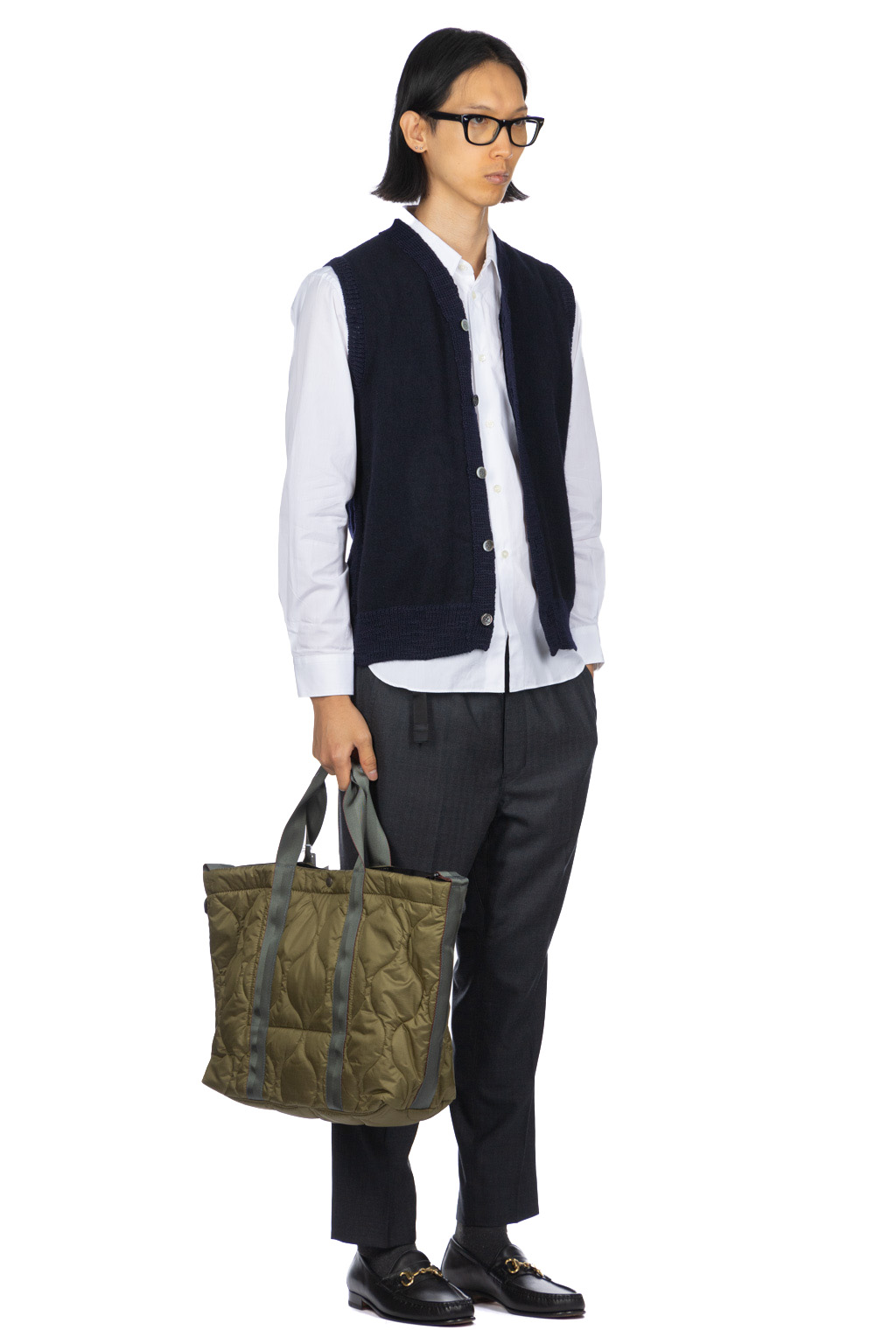 Comme Des Garcons Homme Deux - Wool Sweater Vest - Navy