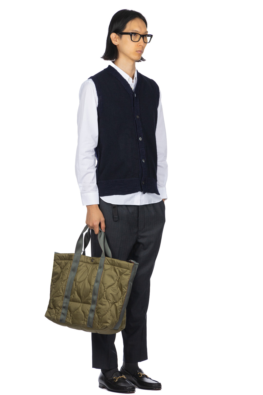 Comme Des Garcons Homme Deux - Wool Sweater Vest - Navy