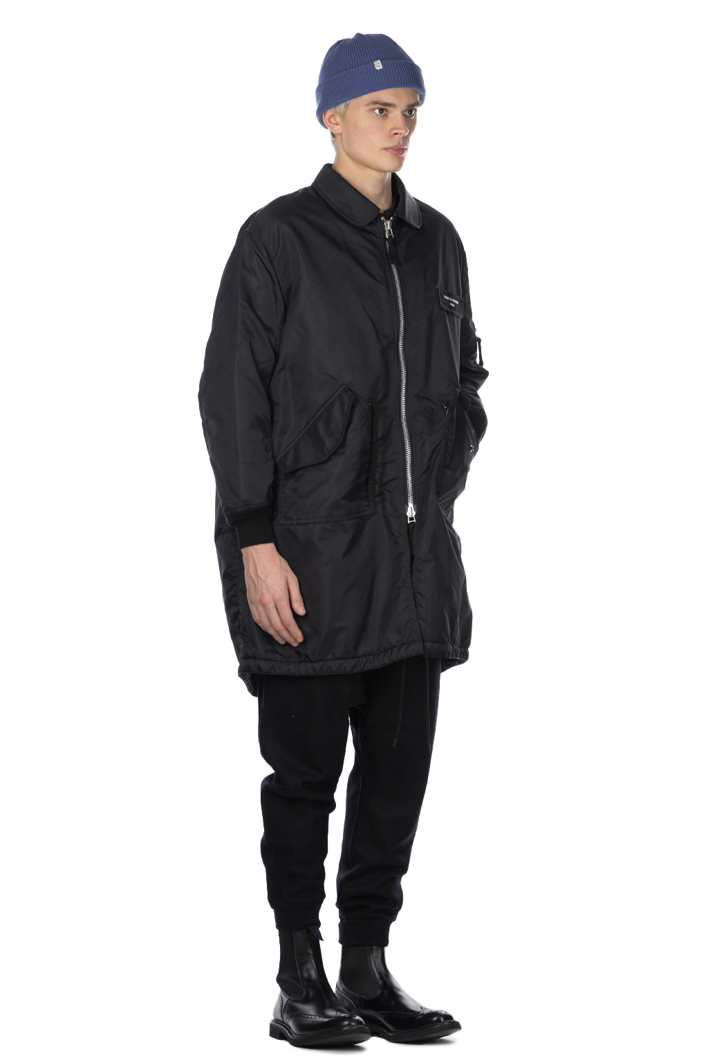 Comme Des Garcons Homme - Nylon Twill Long Coat - Black