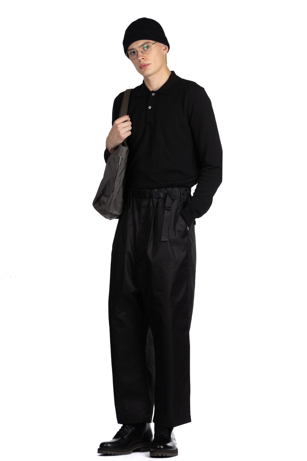 Comme Des Garcons Homme - Relaxed Cotton Gabardine Pants in Black