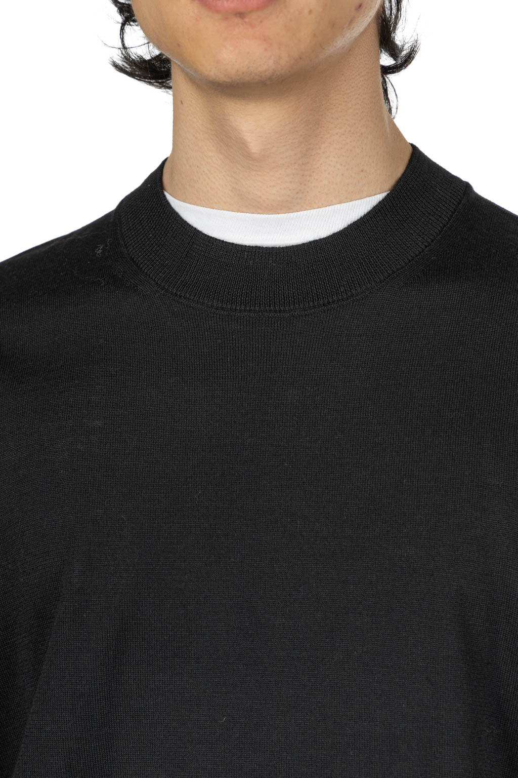 Comme Des Garcons Homme - Worsted Wool Jersey Sweater - Black