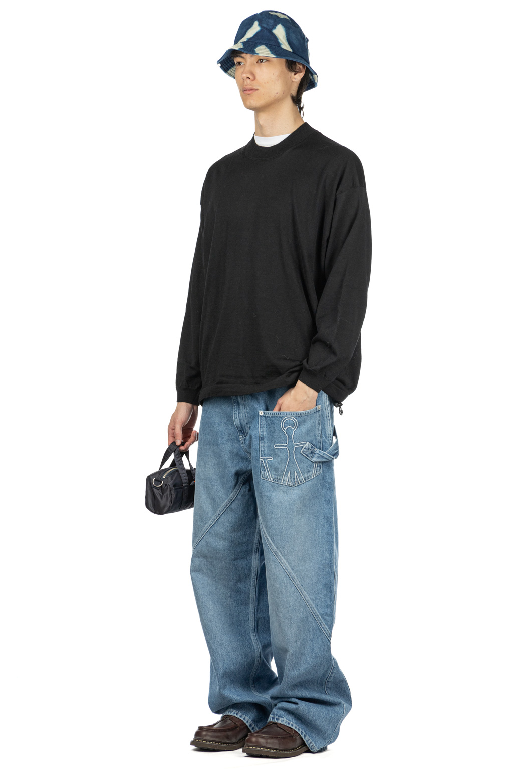 Comme Des Garcons Homme - Worsted Wool Jersey Sweater - Black