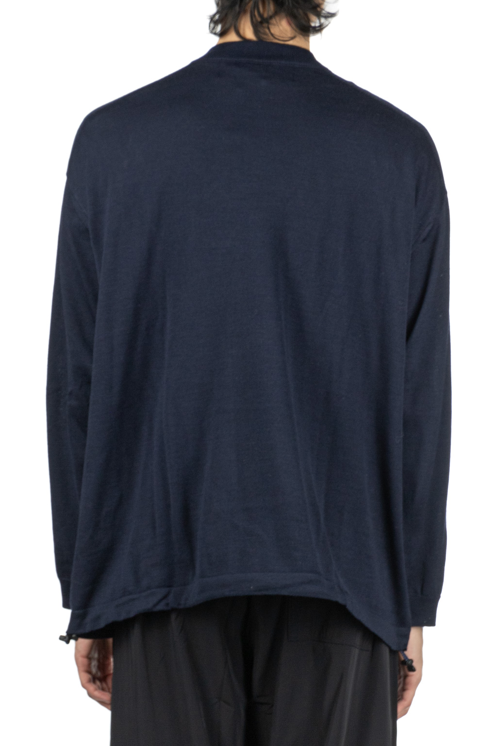 Comme Des Garcons Homme - Worsted Wool Jersey Sweater - Navy