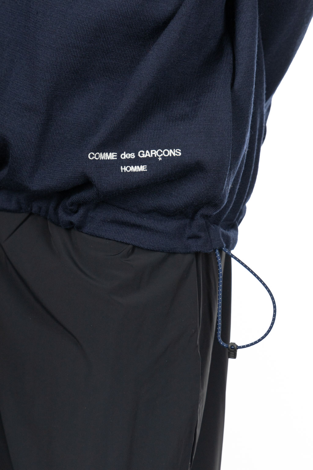 Comme Des Garcons Homme - Worsted Wool Jersey Sweater - Navy