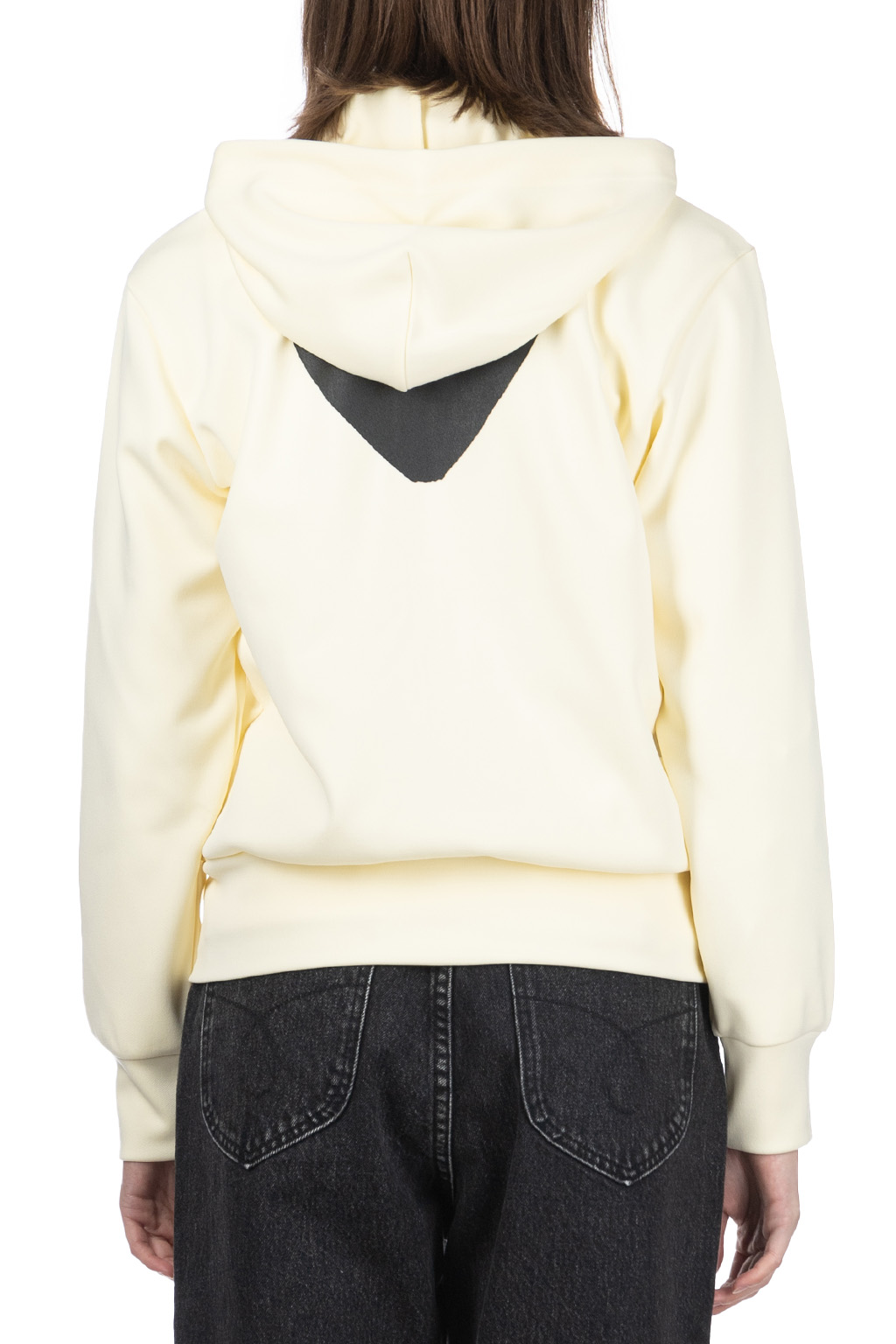 Comme Des Garcons Play - Unisex Black Heart Full Zip Hoodie - Ivory