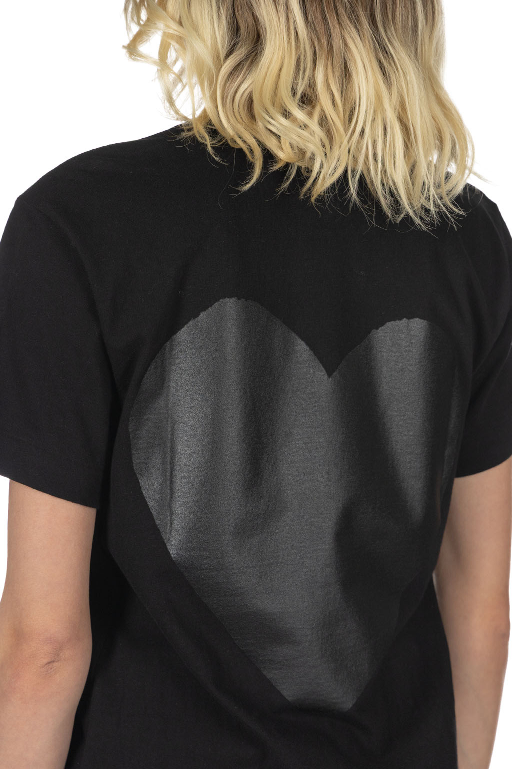 Comme Des Garcons Play Unisex Black Heart T-Shirt - Black x Black