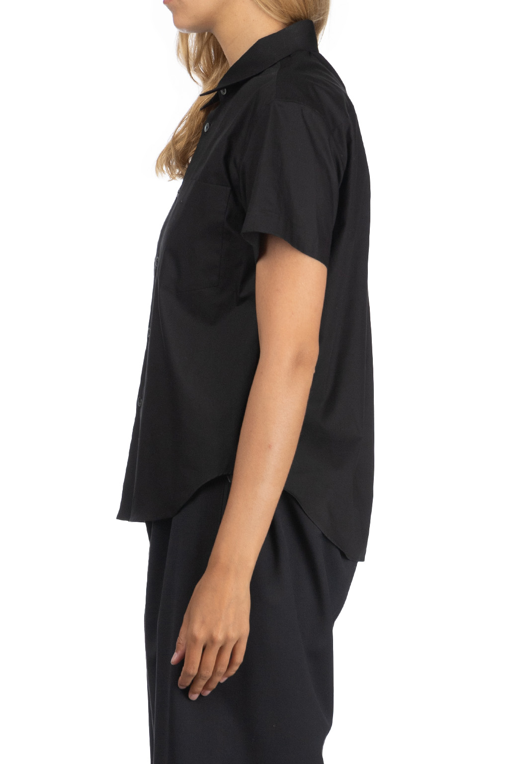 Comme Des Garcons TAO - Cotton Broad SS Blouse - Black